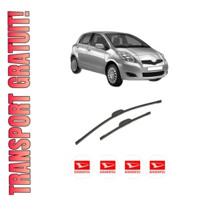 Set stergatoare auto DAIHATSU CHARADE VIII din 2011, pentru parbriz auto, 2 bucati, Bosch Aerotwin Retrofit, din cauciuc siliconat rezistent, 4 Stickere Auto DAIHATSU