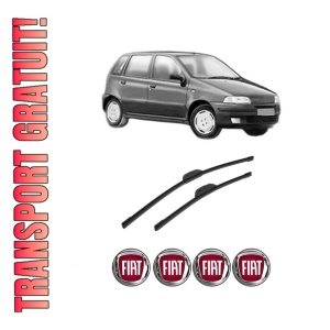 Set stergatoare auto FIAT PUNTO Van (176_) din 1996-2000, pentru parbriz auto, 2 bucati, Bosch Aerotwin Retrofit, din cauciuc siliconat rezistent, 4 Stickere Auto FIAT