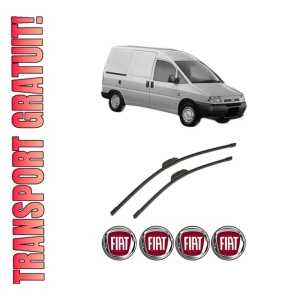 Set stergatoare auto FIAT SCUDO Van (220_) din 1996-2006, pentru parbriz auto, 2 bucati, Bosch Aerotwin Retrofit, din cauciuc siliconat rezistent, 4 Stickere Auto FIAT
