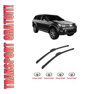 Set stergatoare auto GREAT WALL HOVER H3 din 2008-2013, pentru parbriz auto, 2 bucati, Bosch Aerotwin Retrofit, din cauciuc siliconat rezistent, 4 Stickere Auto GREAT WALL