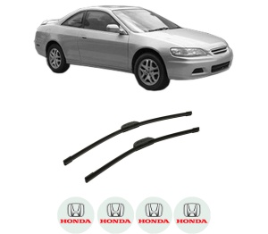Set stergatoare auto HONDA ACCORD VI Coupe (CG) din 1998-2003, pentru parbriz auto, 2 bucati, Bosch Aerotwin Retrofit, din cauciuc siliconat rezistent, 4 Stickere Auto HONDA - Img 2