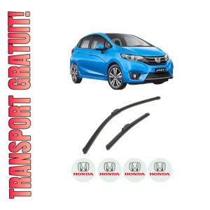 Set stergatoare auto HONDA JAZZ IV (GK_) din 2015-2017, pentru parbriz auto, 2 bucati, Bosch Aerotwin Retrofit, din cauciuc siliconat rezistent, 4 Stickere Auto HONDA