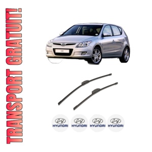 Set stergatoare auto HYUNDAI i30 Estate (FD) din 2007-2012, pentru parbriz auto, 2 bucati, Bosch Aerotwin Retrofit, din cauciuc siliconat rezistent, 4 Stickere Auto HYUNDAI