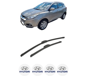 Set stergatoare auto HYUNDAI ix35 Van din 2009-2015, pentru parbriz auto, 2 bucati, Bosch Aerotwin Retrofit, din cauciuc siliconat rezistent, 4 Stickere Auto HYUNDAI - Img 2