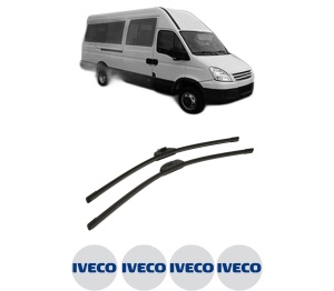 Set stergatoare auto Iveco DAILY IV Bus din 2006-2011, pentru parbriz auto, 2 bucati, Bosch Aerotwin Retro Truck, din cauciuc siliconat rezistent, 4 Stickere Auto Iveco - Img 2