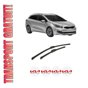 Set stergatoare auto KIA CEED Combi Van (CD) din 2018-2020, pentru parbriz auto, 2 bucati, Bosch Aerotwin Retrofit, din cauciuc siliconat rezistent, 4 Stickere Auto KIA