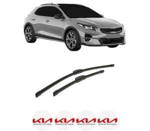 Set stergatoare auto KIA XCEED Van (CD) din 2019-2020, pentru parbriz auto, 2 bucati, Bosch Aerotwin Retrofit, din cauciuc siliconat rezistent, 4 Stickere Auto KIA - Img 2