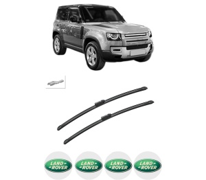 Set stergatoare auto LAND ROVER DEFENDER Station Wagon (L663) din 2019-2023, pentru parbriz auto, 2 bucati, Bosch Aerotwin, din cauciuc siliconat rezistent, 4 Stickere Auto LAND ROVER - Img 2