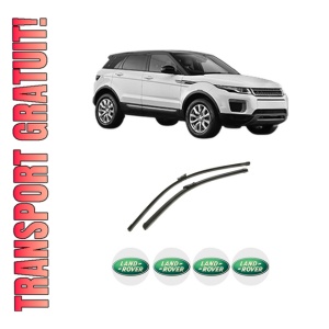 Set stergatoare auto LAND ROVER RANGE ROVER EVOQUE (L551) din 2018-2020, pentru parbriz auto, 2 bucati, Bosch Aerotwin, din cauciuc siliconat rezistent, 4 Stickere Auto LAND ROVER