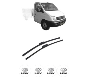 Set stergatoare auto LDV MAXUS Platform/Chassis din 2005-2009, pentru parbriz auto, 2 bucati, Bosch Aerotwin Retrofit, din cauciuc siliconat rezistent, 4 Stickere Auto LDV - Img 2