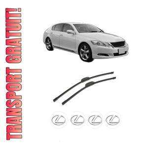 Set stergatoare auto LEXUS GS (_S19_) din 2005-2011, pentru parbriz auto, 2 bucati, Bosch Aerotwin Retrofit, din cauciuc siliconat rezistent, 4 Stickere Auto LEXUS