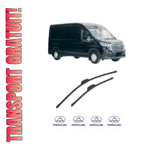 Set stergatoare auto MAXUS eDELIVER 9 Platform/Chassis din 2022, pentru parbriz auto, 2 bucati, Bosch Aerotwin Retrofit, din cauciuc siliconat rezistent, 4 Stickere Auto MAXUS