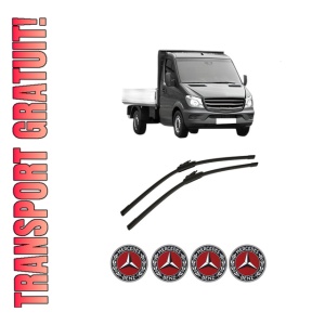 Set stergatoare auto MERCEDES-BENZ SPRINTER 4,6-t Platform/Chassis (B906) din 2006-2018, pentru parbriz auto, 2 bucati, Bosch Aerotwin, din cauciuc siliconat rezistent, 4 Stickere Auto MERCEDES-BENZ