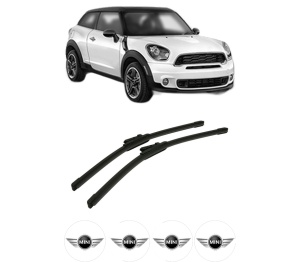 Set stergatoare auto MINI MINI PACEMAN (R61) din 2012-2016, pentru parbriz auto, 2 bucati, Bosch Aerotwin, din cauciuc siliconat rezistent, 4 Stickere Auto MINI - Img 2
