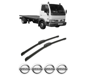 Set stergatoare auto NISSAN CABSTAR E (TL_, VL_) din 1998-2006, pentru parbriz auto, 2 bucati, Bosch Aerotwin Retrofit, din cauciuc siliconat rezistent, 4 Stickere Auto NISSAN - Img 2