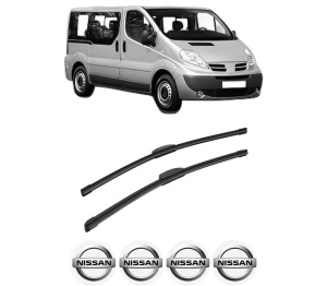Set stergatoare auto NISSAN PRIMASTAR Bus (X83) din 2001-2008, pentru parbriz auto, 2 bucati, Bosch Aerotwin Retrofit, din cauciuc siliconat rezistent, 4 Stickere Auto NISSAN - Img 2