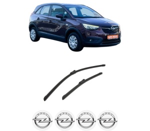 Set stergatoare auto OPEL CROSSLAND X Van din 2018-2019, pentru parbriz auto, 2 bucati, Bosch Aerotwin, din cauciuc siliconat rezistent, 4 Stickere Auto OPEL - Img 2
