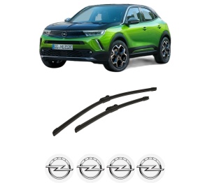 Set stergatoare auto OPEL MOKKA din 2020-2024, pentru parbriz auto, 2 bucati, Bosch Aerotwin, din cauciuc siliconat rezistent, 4 Stickere Auto OPEL - Img 2