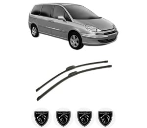 Set stergatoare auto PEUGEOT 807 Van (EB_) din 2004-2010, pentru parbriz auto, 2 bucati, Bosch Aerotwin Retrofit, din cauciuc siliconat rezistent, 4 Stickere Auto PEUGEOT - Img 2