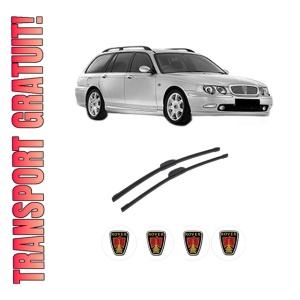Set stergatoare auto ROVER 75 I Tourer (RJ) din 2001-2005, pentru parbriz auto, 2 bucati, Bosch Aerotwin Retrofit, din cauciuc siliconat rezistent, 4 Stickere Auto ROVER