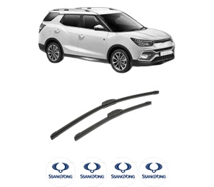Set stergatoare auto SSANGYONG XLV SUV din 2016, pentru parbriz auto, 2 bucati, Bosch Aerotwin Retrofit, din cauciuc siliconat rezistent, 4 Stickere Auto SSANGYONG - Img 2
