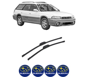 Set stergatoare auto SUBARU LEGACY OUTBACK (BG) din 1996-1999, pentru parbriz auto, 2 bucati, Bosch Aerotwin Retrofit, din cauciuc siliconat rezistent, 4 Stickere Auto SUBARU - Img 2