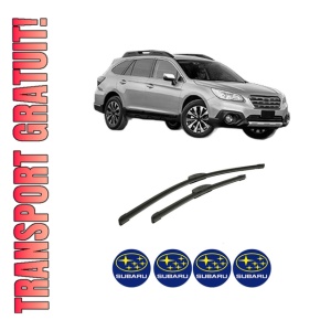 Set stergatoare auto SUBARU OUTBACK (BS) din 2015, pentru parbriz auto, 2 bucati, Bosch Aerotwin Retrofit, din cauciuc siliconat rezistent, 4 Stickere Auto SUBARU