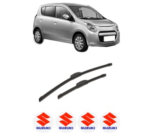 Set stergatoare auto SUZUKI ALTO VII (GF, HA25_, HA35_) din 2009-2012, pentru parbriz auto, 2 bucati, Bosch Aerotwin Retrofit, din cauciuc siliconat rezistent, 4 Stickere Auto SUZUKI - Img 2
