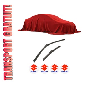 Set stergatoare auto SUZUKI SX4 (EY, GY) din 2006-2015, pentru parbriz auto, 2 bucati, Bosch Aerotwin Retrofit, din cauciuc siliconat rezistent, 4 Stickere Auto SUZUKI