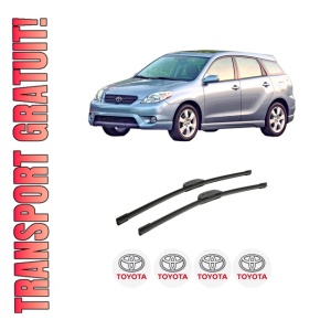 Set stergatoare auto TOYOTA MATRIX (_E13_) din 2002-2005, pentru parbriz auto, 2 bucati, Bosch Aerotwin Retrofit, din cauciuc siliconat rezistent, 4 Stickere Auto TOYOTA