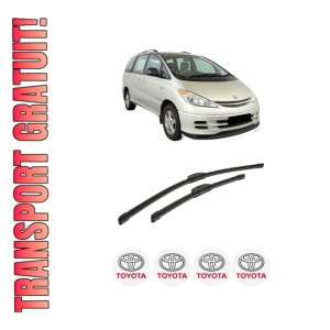 Set stergatoare auto TOYOTA PREVIA III (_R2_, _R5_) din 2005, pentru parbriz auto, 2 bucati, Bosch Aerotwin Retrofit, din cauciuc siliconat rezistent, 4 Stickere Auto TOYOTA