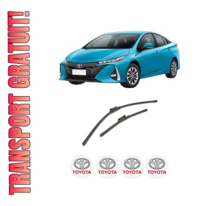 Set stergatoare auto TOYOTA PRIUS PHV (_W52_) din 2016-2022, pentru parbriz auto, 2 bucati, Bosch Aerotwin, din cauciuc siliconat rezistent, 4 Stickere Auto TOYOTA