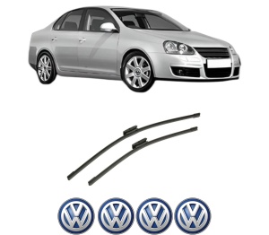 Set stergatoare auto Volkswagen JETTA III (1K2) din 2004-2010, pentru parbriz auto, 2 bucati, Bosch Aerotwin Multi, din cauciuc siliconat rezistent, 4 Stickere Auto Volkswagen - Img 2