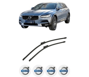 Set stergatoare auto VOLVO V90 II Cross Country (236) din 2016-2021, pentru parbriz auto, 2 bucati, Bosch Aerotwin, din cauciuc siliconat rezistent, 4 Stickere Auto VOLVO - Img 2