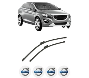 Set stergatoare auto VOLVO XC60 I SUV (156) din 2008-2017, pentru parbriz auto, 2 bucati, Bosch Aerotwin, din cauciuc siliconat rezistent, 4 Stickere Auto VOLVO - Img 2