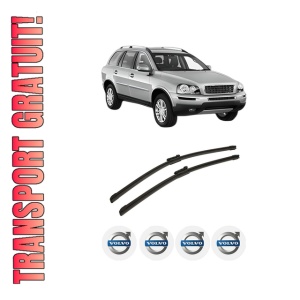 Set stergatoare auto VOLVO XC90 I (275) din 2002-2014, pentru parbriz auto, 2 bucati, Bosch Aerotwin, din cauciuc siliconat rezistent, 4 Stickere Auto VOLVO