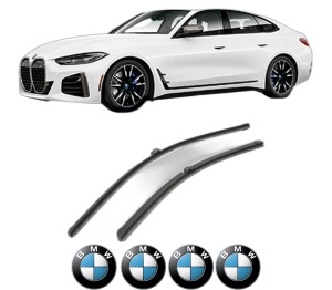 Set stergatoare BMW Seria 4 Gran Coupe (G26) din 2021-2024, pentru parbriz auto, 2 bucati, Bosch Aerotwin, din cauciuc siliconat rezistent, 4 Stickere Auto BMW Seria v56282