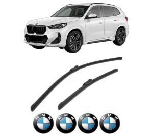 Set stergatoare BMW Seria X1 (U11) din 2022-2024, pentru parbriz auto, 2 bucati, Bosch Aerotwin, din cauciuc siliconat rezistent, 4 Stickere Auto BMW Seria v51997