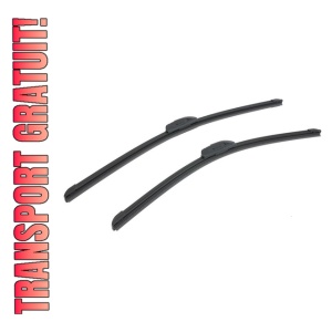 Set stergatoare BMW Seria X3 (E83) din 2003-2009, pentru parbriz auto, 2 bucati, Bosch Aerotwin Retrofit, din cauciuc siliconat rezistent, 4 Stickere Auto BMW Seria