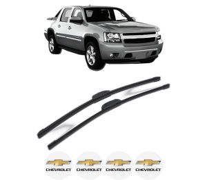 Set stergatoare CHEVROLET AVALANCHE 1500 Crew Cab Pickup din 2001-2007, pentru parbriz auto, 2 bucati, Bosch Aerotwin Retrofit, din cauciuc siliconat rezistent, 4 Stickere Auto CHEVROLET v46517