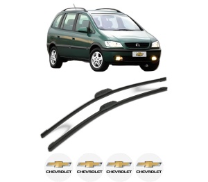 Set stergatoare CHEVROLET ZAFIRA (F75) din 2001, pentru parbriz auto, 2 bucati, Bosch Aerotwin Retrofit, din cauciuc siliconat rezistent, 4 Stickere Auto CHEVROLET v40787