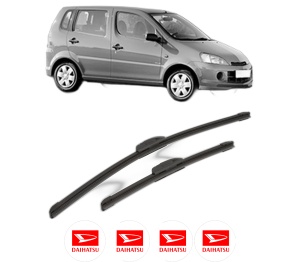 Set stergatoare DAIHATSU YRV (M2) din 2001-2002, pentru parbriz auto, 2 bucati, Bosch Aerotwin Retrofit, din cauciuc siliconat rezistent, 4 Stickere Auto DAIHATSU - Img 1