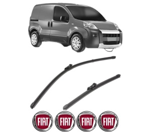 Set stergatoare FIAT 500 (312_) din 2007-2021, pentru parbriz auto, 2 bucati, Valeo Silencio Xtrm, din cauciuc siliconat rezistent, 4 Stickere Auto FIAT v39162