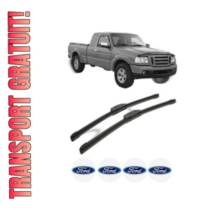 Set stergatoare FORD RANGER (ET) din 2006, pentru parbriz auto, 2 bucati, Bosch Aerotwin Retrofit, din cauciuc siliconat rezistent, 4 Stickere Auto FORD