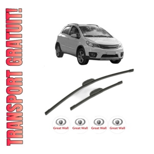 Set stergatoare GREAT WALL VOLEEX C10 din 2010, pentru parbriz auto, 2 bucati, Bosch Aerotwin Retrofit, din cauciuc siliconat rezistent, 4 Stickere Auto GREAT WALL