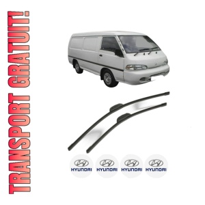 Set stergatoare HYUNDAI H-1 Van (A1) din 2000-2003, pentru parbriz auto, 2 bucati, Bosch Aerotwin Retrofit, din cauciuc siliconat rezistent, 4 Stickere Auto HYUNDAI