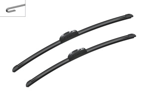 Set stergatoare HYUNDAI XG (XG) din 1998-2002, pentru parbriz auto, 2 bucati, Bosch Aerotwin Retrofit, din cauciuc siliconat rezistent, 4 Stickere Auto HYUNDAI v46791