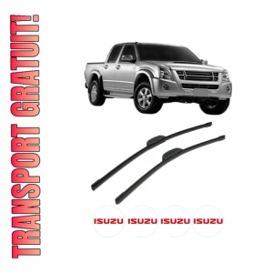 Set stergatoare ISUZU D-MAX I Platform/Chassis (TFR, TFS) din 2007, pentru parbriz auto, 2 bucati, Bosch Aerotwin Retrofit, din cauciuc siliconat rezistent, 4 Stickere Auto ISUZU