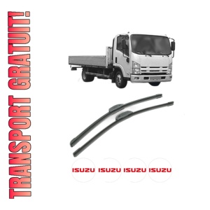 Set stergatoare ISUZU N (6th Generation) din 2006, pentru parbriz auto, 2 bucati, Bosch Aerotwin Retrofit, din cauciuc siliconat rezistent, 4 Stickere Auto ISUZU