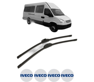 Set stergatoare IVECO DAILY IV Bus din 2006-2011, pentru parbriz auto, 2 bucati, Bosch Aerotwin Retro Truck, din cauciuc siliconat rezistent, 4 Stickere Auto IVECO v51037